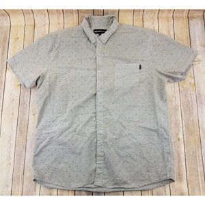 MOLAKAI SURF CO. Men’s Short Sleeves Button-Up Hawaiian Shirt Size 2XL Gray B3